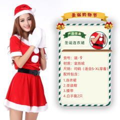 Christmas Costume For Women Sexy Plush Xmas Dress PQ3243