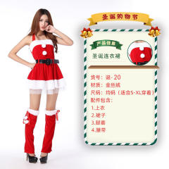 Christmas Costume For Women Sexy Plush Xmas Dress PQ3243