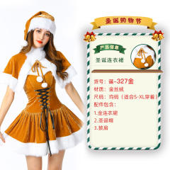 Wholesale Christmas Costume For Women Sexy Plush Xmas Fancy Dress PQ3243C