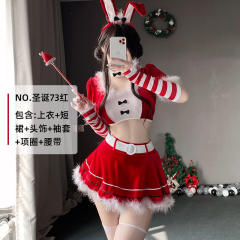 Sexy Christmas Costume For Women Wholesale Plush Xmas Dress PQ7205