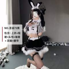 Sexy Christmas Costume For Women Wholesale Plush Xmas Dress PQ7205