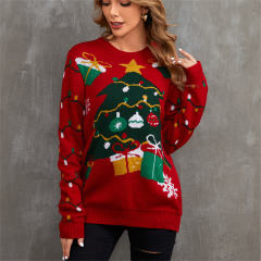 Christmas Sweaters Women Long Sleeve Santa T-shirt Xmas Tops PQC041