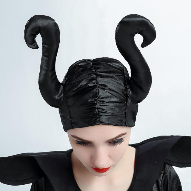 Maleficent Costume For Woman Black Queen Cosplay Halloween Stage Uniform PQ89264