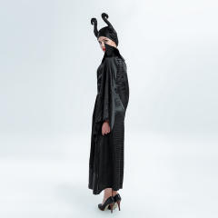 Maleficent Costume For Woman Black Queen Cosplay Halloween Stage Uniform PQ89264
