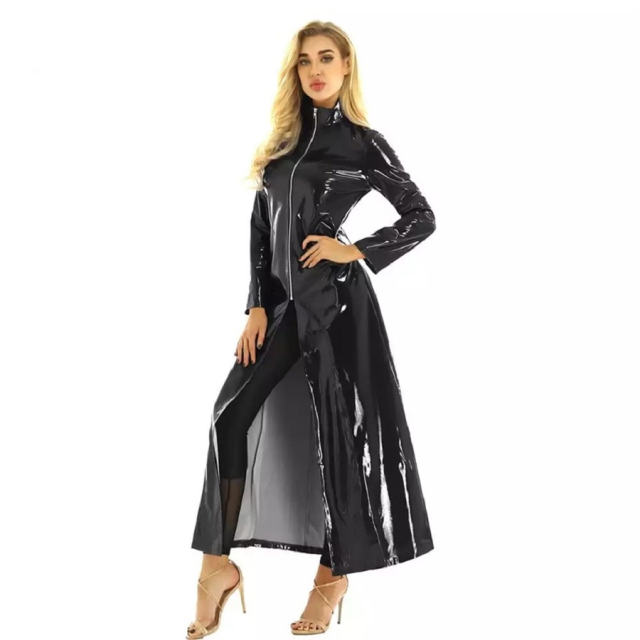 The Matrix PU Windbreak Faux Leather Wind Coat Winter Club Jacket PQ0087