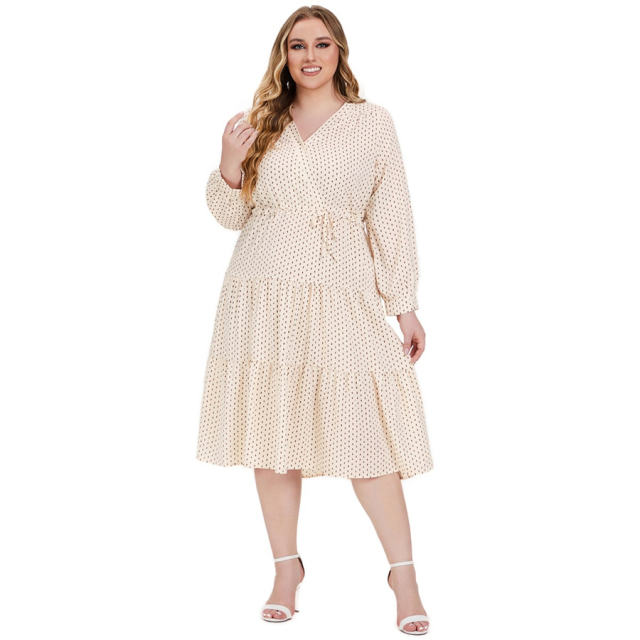 Long Sleeve Midi Dress For Women Elegant Fall Casual Dresses PQ0245