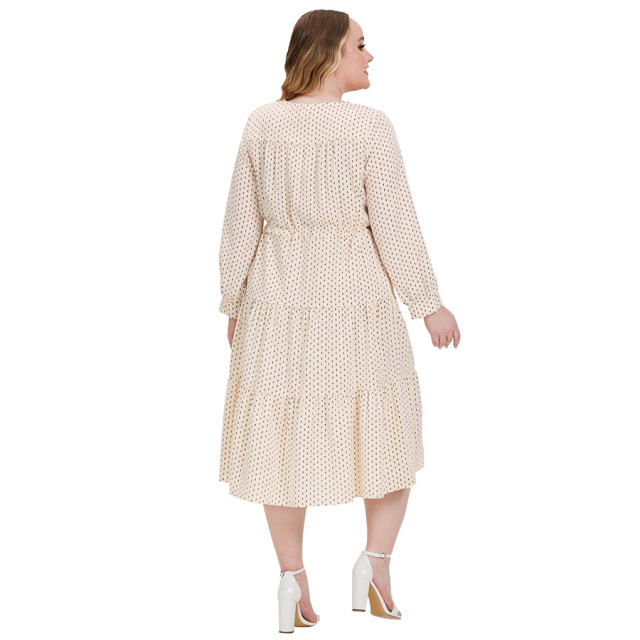 Long Sleeve Midi Dress For Women Elegant Fall Casual Dresses PQ0245