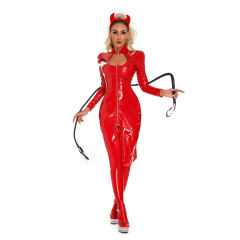 Faux Leather Club Dress For Woman Sexy PU Mini Dresses Clubwear PQ6885