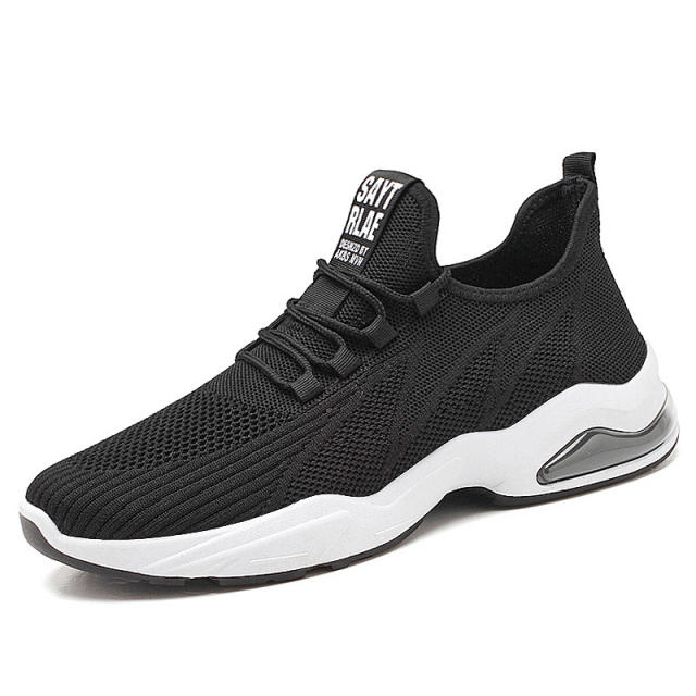 Wholesale Man Flyknit Sport Shoes Male Summer Mesh Sneakers PQ-Q10