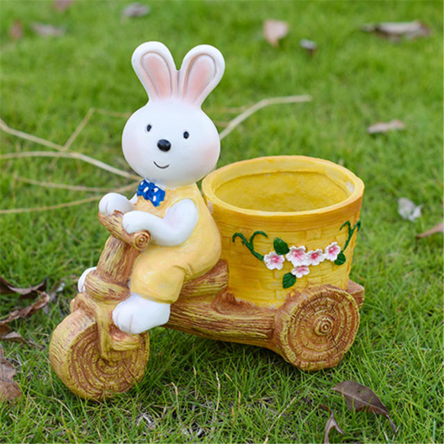 2PCS Hunny Rabbit Resin Home Ornaments Outdoor Crafts PQ3363