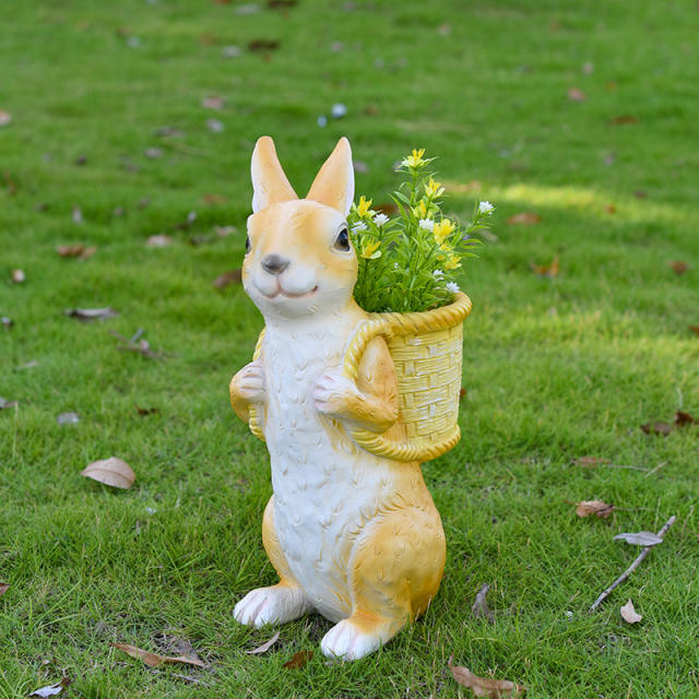 Rabbit Resin Garden Ornaments Outdoor Crafts PQ3399