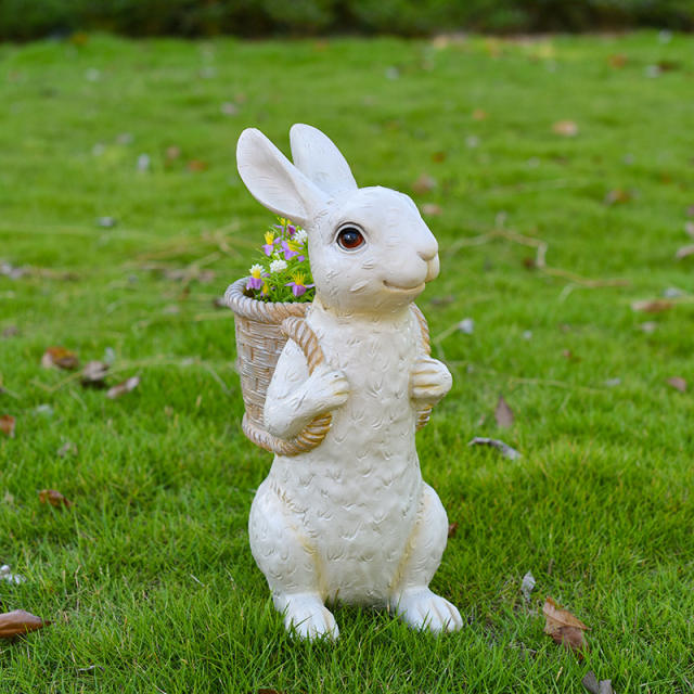 Rabbit Resin Garden Ornaments Outdoor Crafts PQ3399