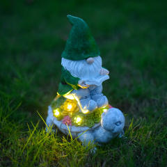 Elf Solar Resin Ornament Garden Turtle LED Lamp PQ7147