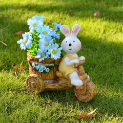 2PCS Hunny Rabbit Resin Home Ornaments Outdoor Crafts PQ3363