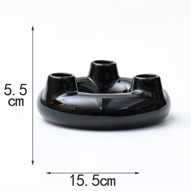 Home Ornaments Ceramic Candlestick Handmade Decoration PQ96863D