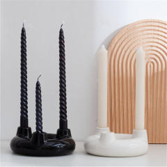 Home Ornaments Ceramic Candlestick Handmade Decoration PQ96863D