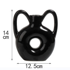 Handmade Decoration Ceramic Candlestick Home Ornaments PQ96863B