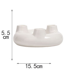 Home Ornaments Ceramic Candlestick Handmade Decoration PQ96863D