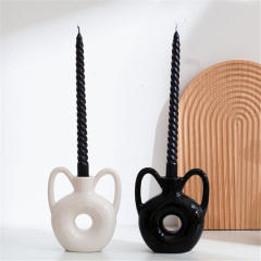 Handmade Decoration Ceramic Candlestick Home Ornaments PQ96863B