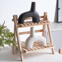 2PCS Ins Matte Ceramic Vase Handmade Decoration Home Ornaments PQ339
