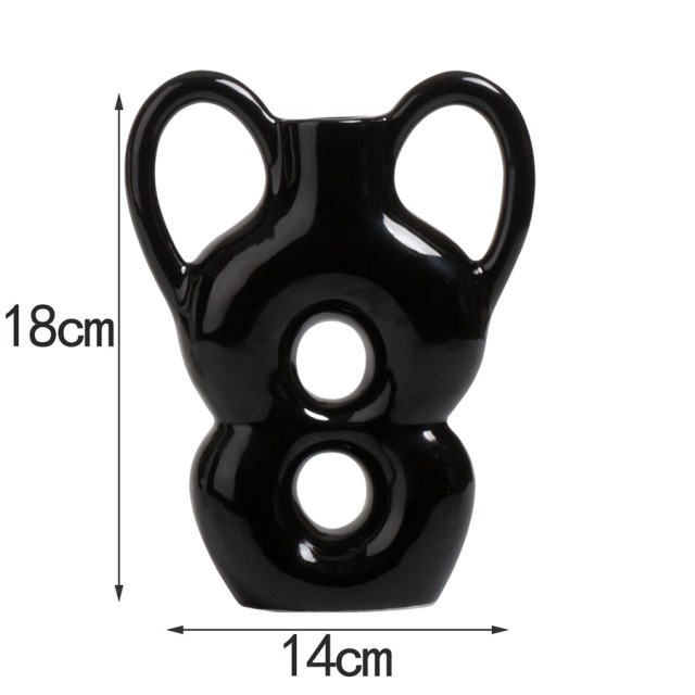 Ceramic Candlestick Home Ornaments Handmade Decoration PQ96863C