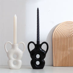 Ceramic Candlestick Home Ornaments Handmade Decoration PQ96863C