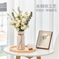 Outline in Gold Ceramic Vase Home Ornaments Handmade Decoration PQ5656
