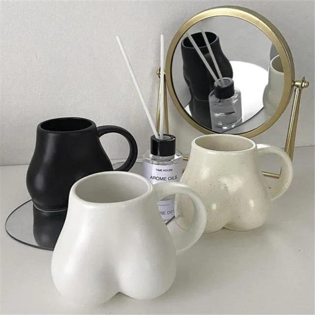 Buttocks Ceramic Cup Home Ornaments Handmade Decoration PQ57647