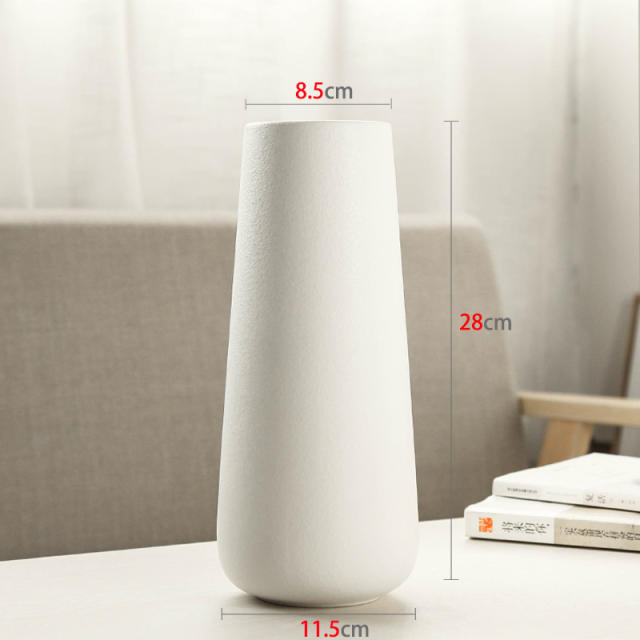 Matte Ceramic Vase Home Ornaments Handmade Decoration PQ6020