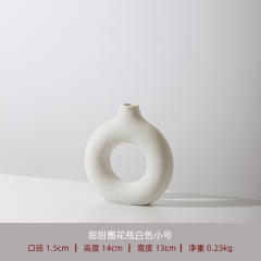 Ceramic Circle Vase Handmade Table Decoration Home Ornaments PQ8663