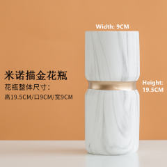 Outline in Gold Ceramic Vase Home Ornaments Handmade Decoration PQ5656