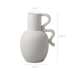 Wabi-sabi Ceramic Vase Home Ornaments Handmade Decoration PQ3950