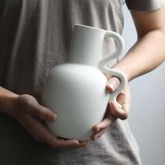 Wabi-sabi Ceramic Vase Home Ornaments Handmade Decoration PQ3950