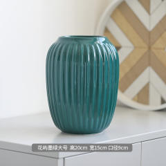 Simple Ceramic Vase Home Ornaments Handmade china Decoration PQ4533