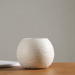 White Ceramic Vase Handmade Decoration Home Ornaments PQ-HPGF01
