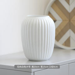 Simple Ceramic Vase Home Ornaments Handmade china Decoration PQ4533