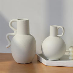 Wabi-sabi Ceramic Vase Home Ornaments Handmade Decoration PQ3950