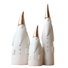 3PCS/set Handmade Christmas Decoration Ceramic Santa Claus Home Ornaments PQ-MZTCBJ