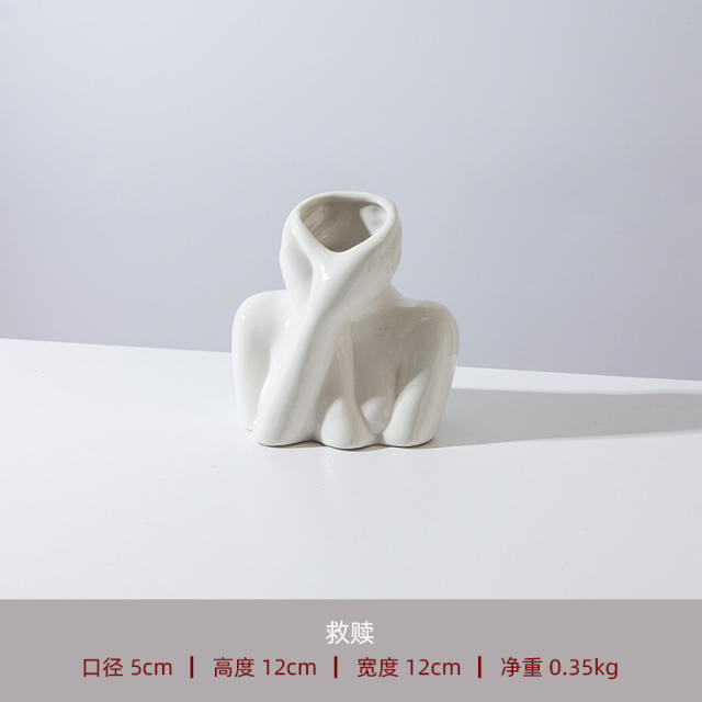 Body Art Vase Ceramic Home Ornaments Handmade Decoration PQ5520