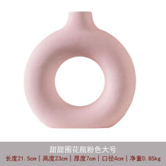Ceramic Circle Vase Handmade Table Decoration Home Ornaments PQ8663