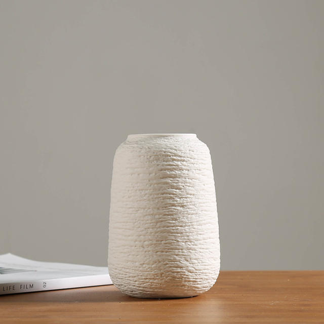 White Ceramic Vase Handmade Decoration Home Ornaments PQ-HPGF01