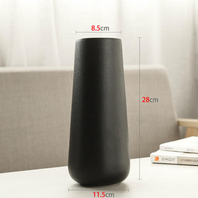 Matte Ceramic Vase Home Ornaments Handmade Decoration PQ6020