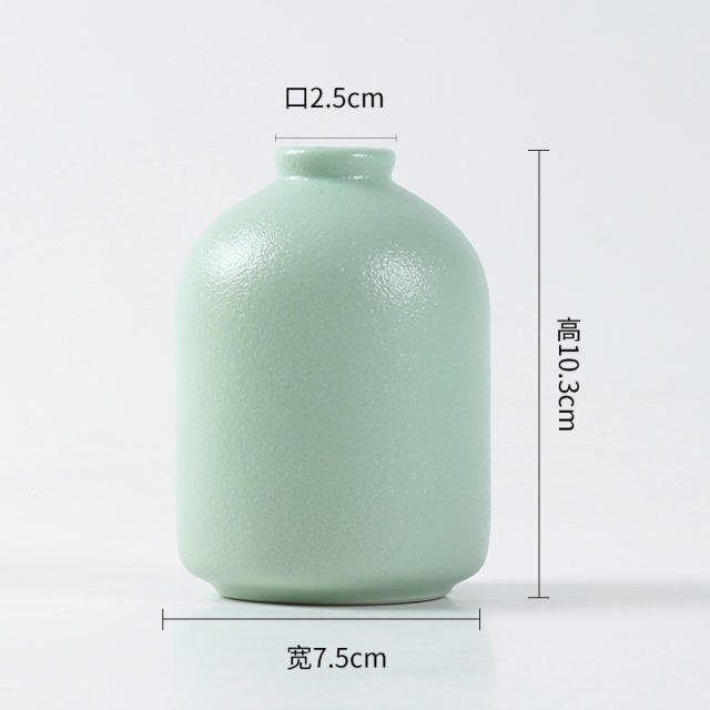 Matte Ceramic Vase Handmade Decoration Home Ornaments PQ9226
