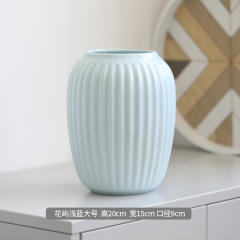 Simple Ceramic Vase Home Ornaments Handmade china Decoration PQ4533