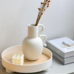 Wabi-sabi Ceramic Vase Home Ornaments Handmade Decoration PQ3950