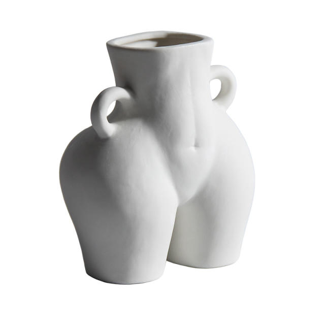 Human Figure Ceramic Vase Home Ornaments Handmade Decoration PQ98389