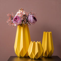 Origami Ceramic Vase Handmade Decoration Home Ornaments PQ533