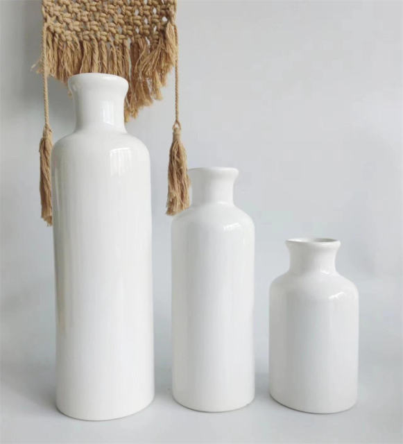 3PCS/set Wine Bottle Handmade Decorations Ceramic Vase Home Ornaments PQ97027