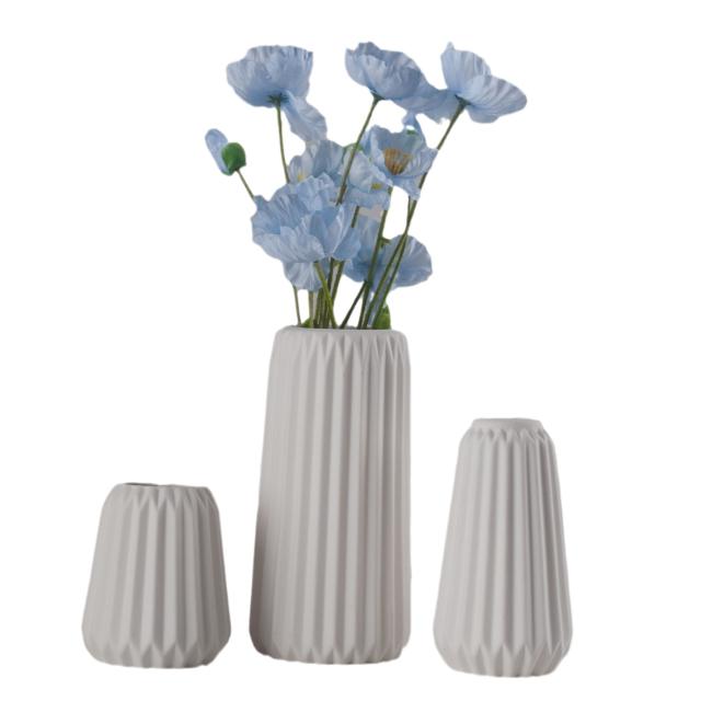 3PCS/set Origami Handmade Decorations Ceramic Vase Home Ornaments PQ49465