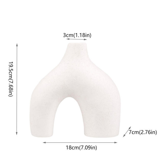 Abstract Home Ornaments Ceramic Vase Handmade Decoration PQ44814